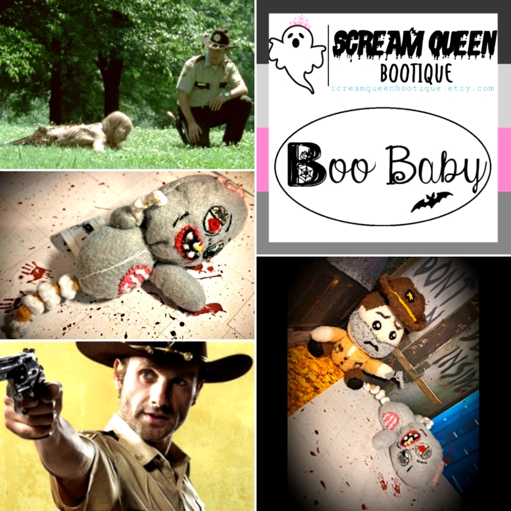 Walking Dead 🧟‍♂️ Custom Plush Set 💀 Rick Grimes + Zombie